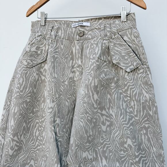 New Maria Cher Tila Slouchy Pants Babucha Neutral High Rise Baggy 30 Loose - Picture 5 of 15